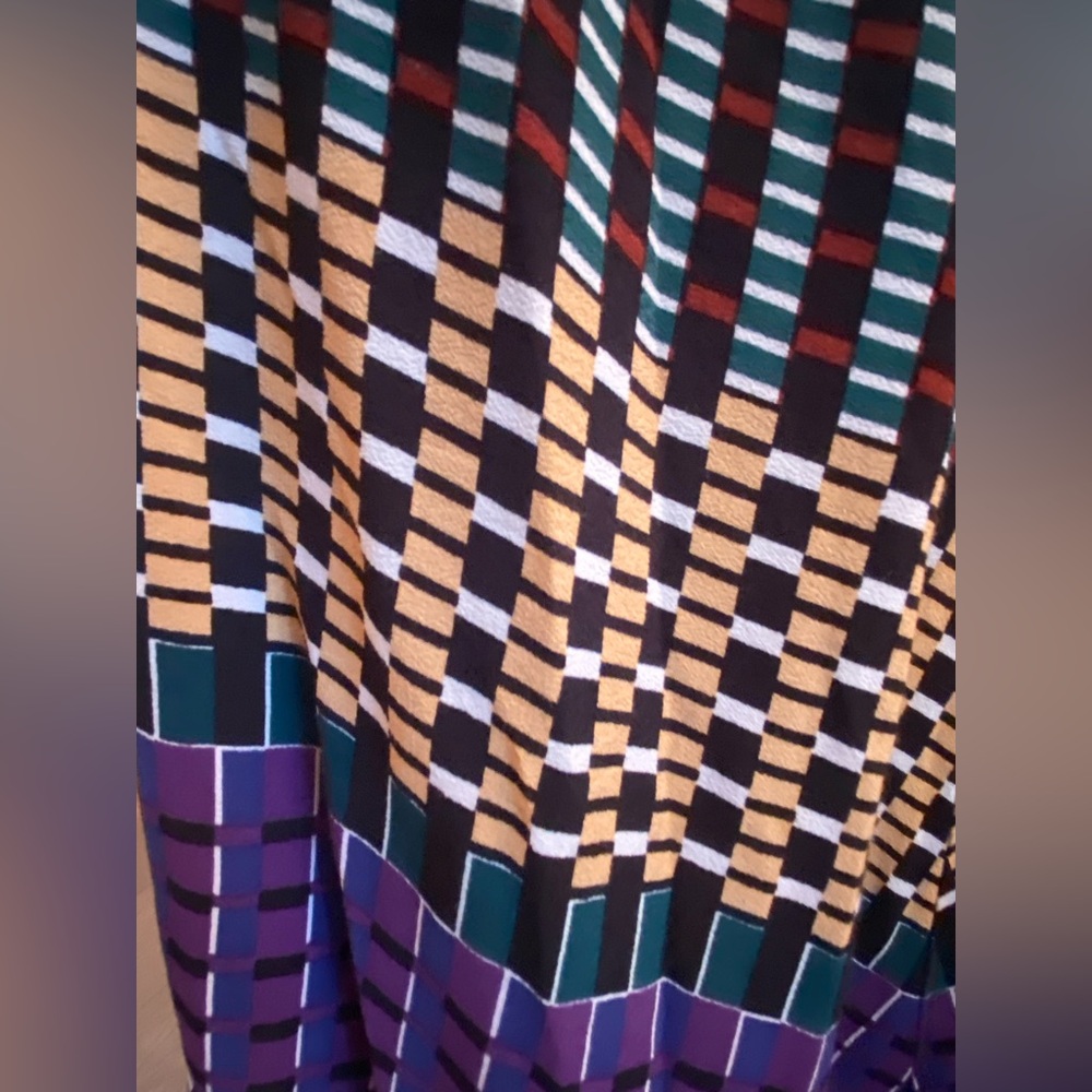 Maeve Anthropologie Geometric Patterned Dress 8 Petite NWOT - Picture 6 of 6